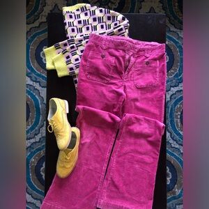 FREE PEOPLE wide wale Pink Corduroys sz 28 FP
